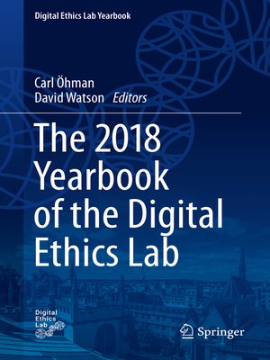 cover image of The 2018 Yearbook of the Digital Ethics Lab
